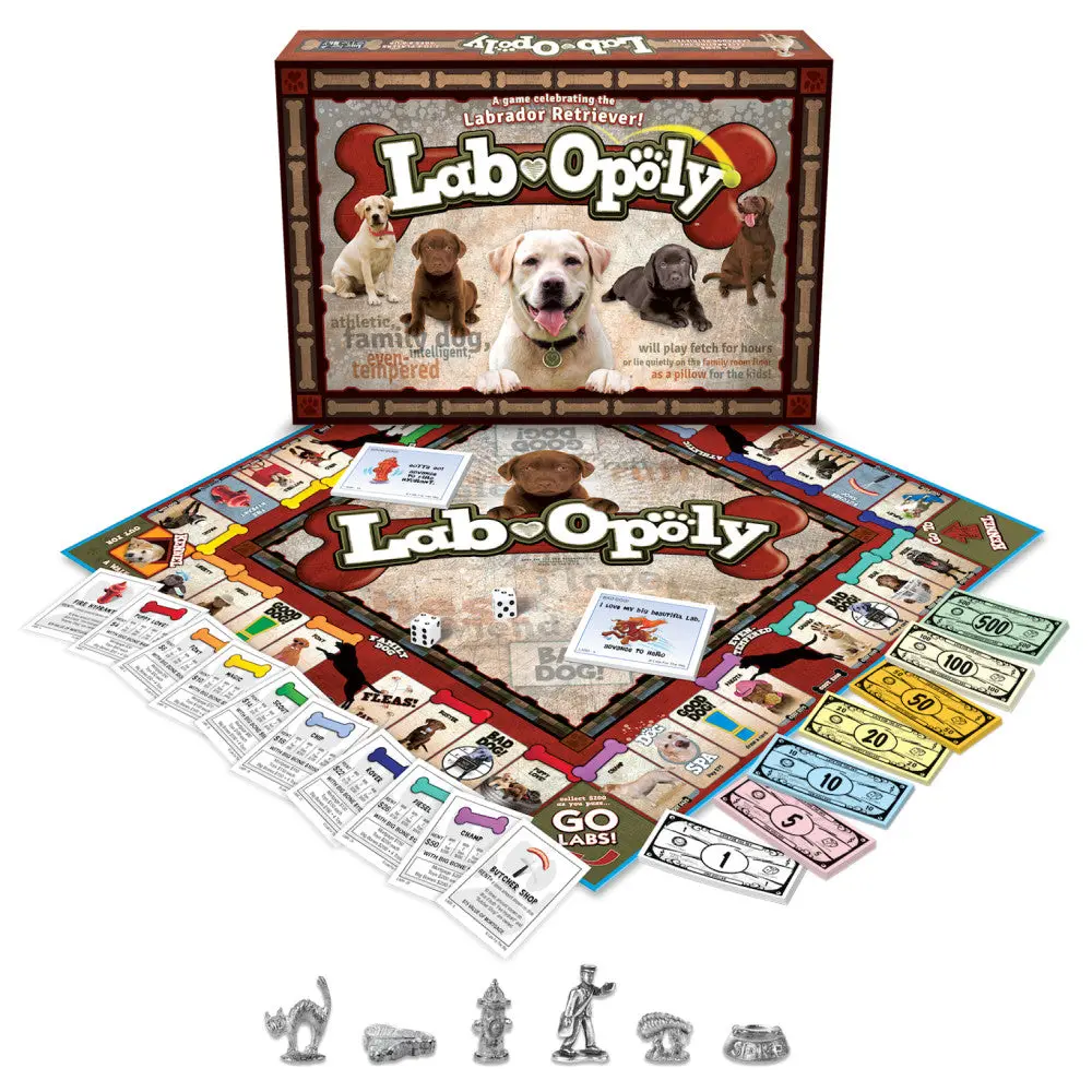 Lab Opoly Labrador Retriever Themed Board Game 1