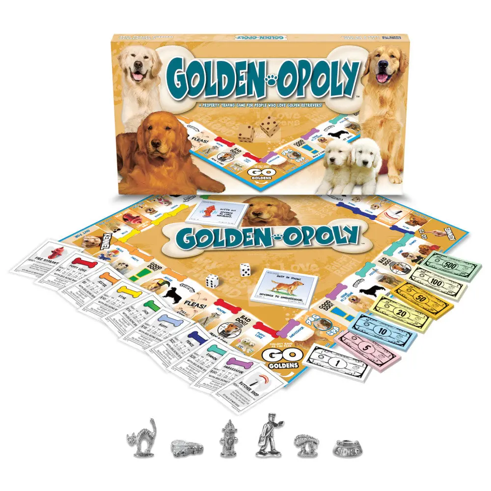 Golden Retriever Golden-Opoly Themed Board Game 1