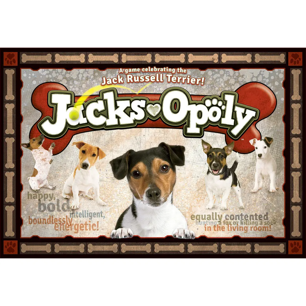 Jack Russell Terrier Jacks-Opoly Board Game For Ages 8+ 1