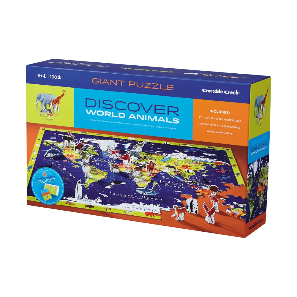 Crocodile Creek Discover The World 100-Piece Floor Puzzle 1