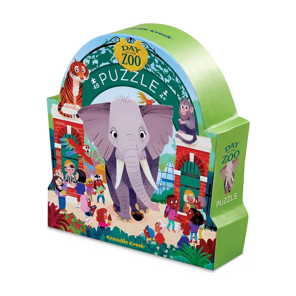 Crocodile Creek Day At The Zoo Jigsaw Puzzle - 48 Pc 1