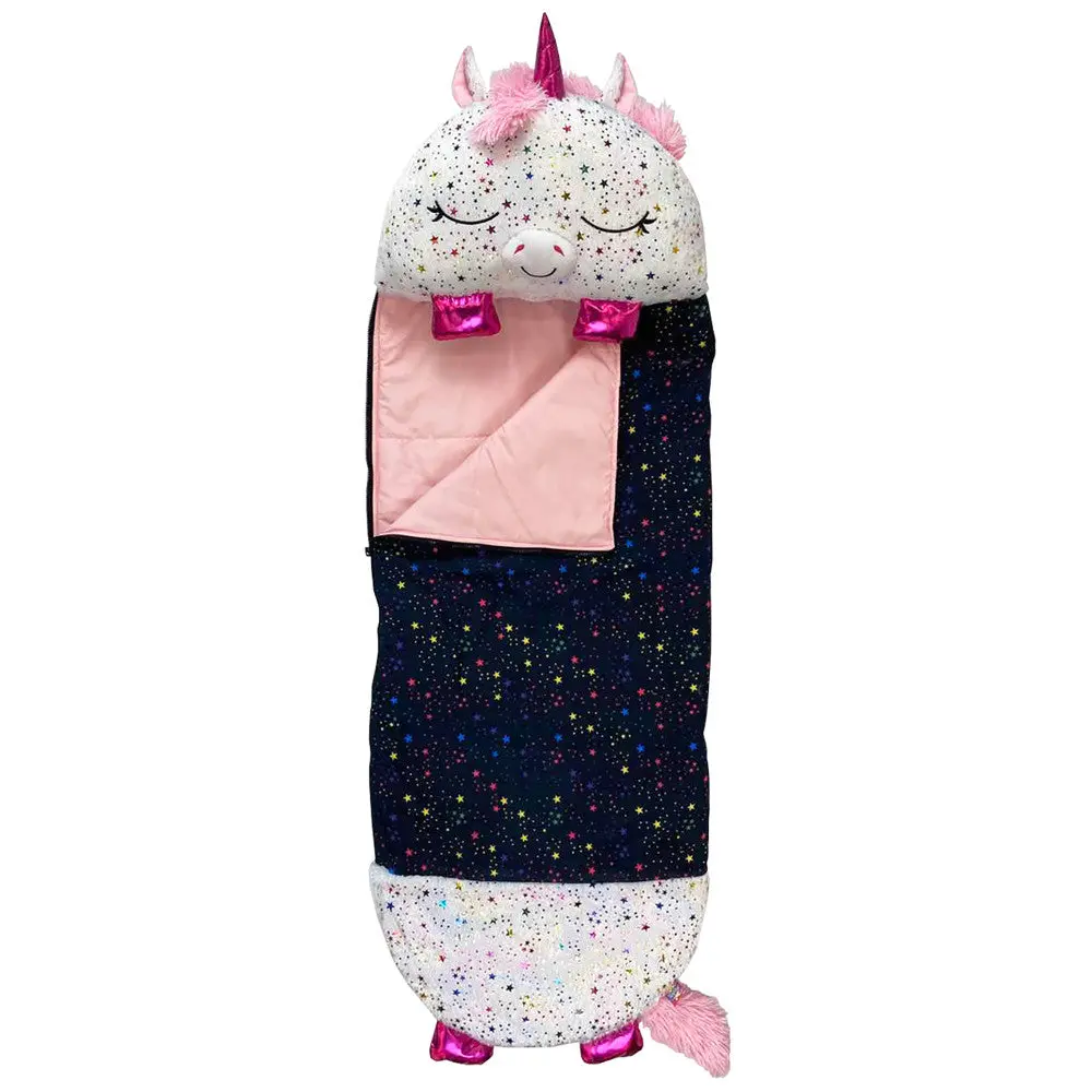 Happy Nappers Shimmer Unicorn Large 66 Inch Pillow & Sleepy Sack - Kids 7+ 1
