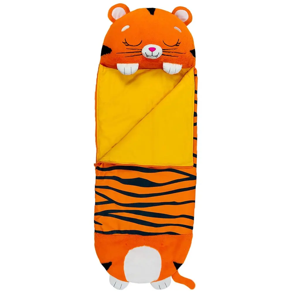 Happy Nappers Tiger Tobi 54 Inch Plush Pillow & Sleepy Sack - Medium 1