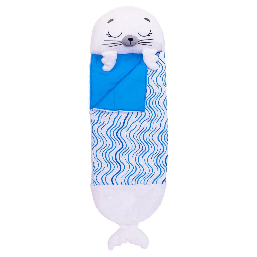 Happy Nappers Sammy The Seal 54 Inch Pillow To Sleepy Sack - Medium 1
