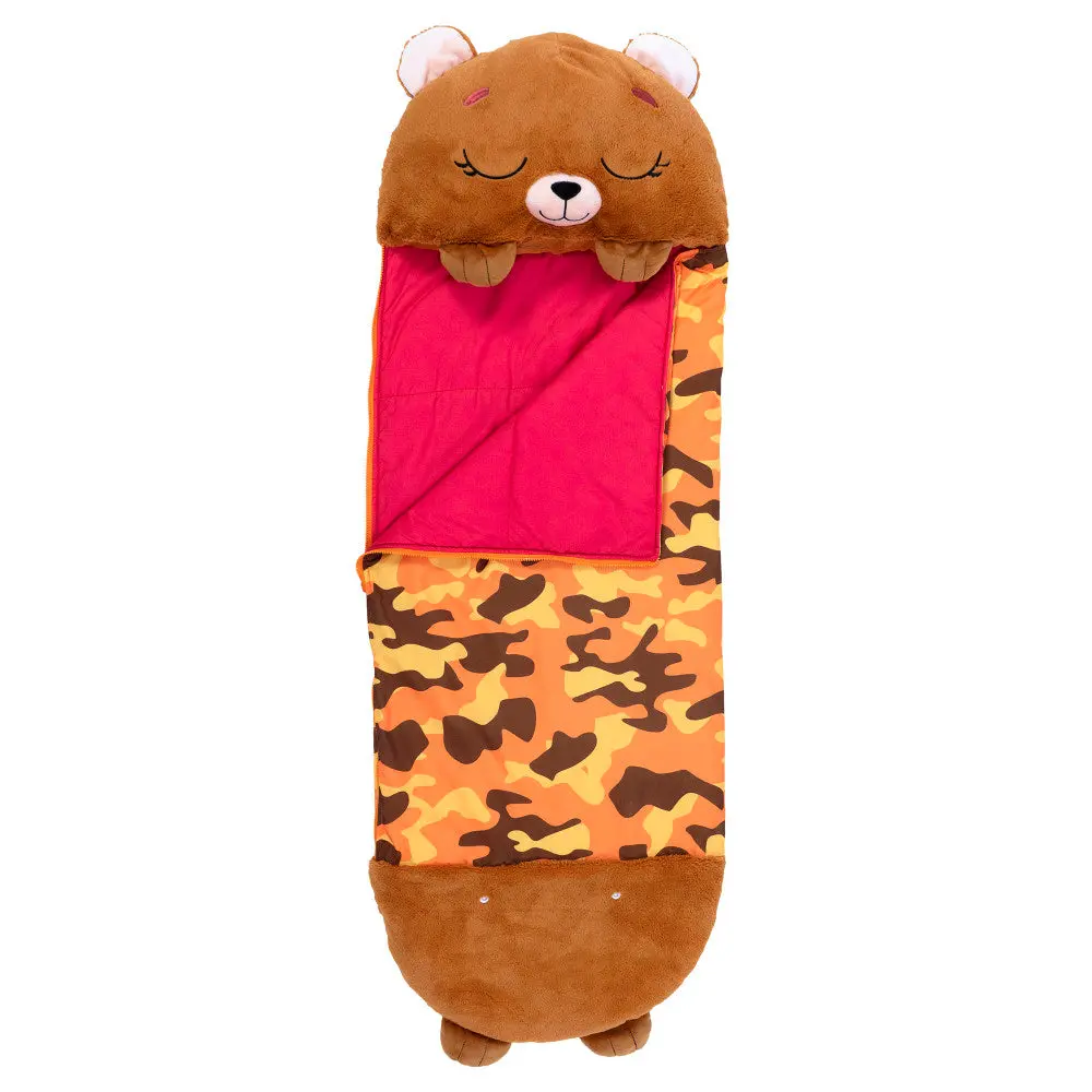 Happy Nappers Large Benny The Brown Bear Plush Sleepy Sack 1