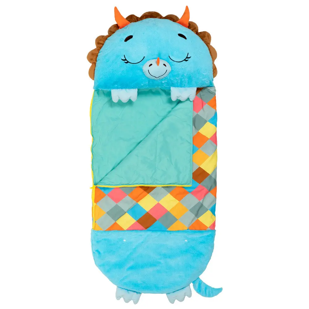 Happy Nappers Triceratops Timmy 54 Inch Plush Pillow & Sleepy Sack - Medium 1