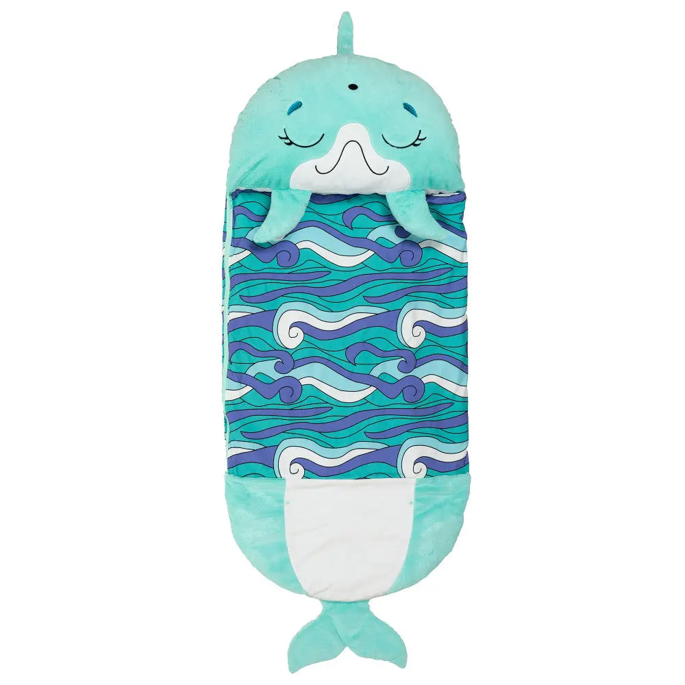 Happy Nappers Large Dolphin Disco 66 Inch Pillow & Sleepy Sack - Kids 7+ 1