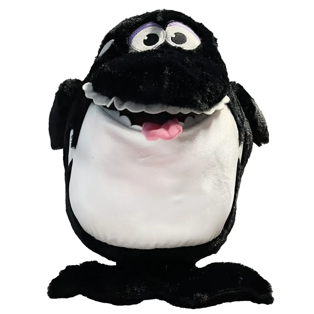 Tummy Stuffers Shark - Black & White: Storage Plush Buddy 1