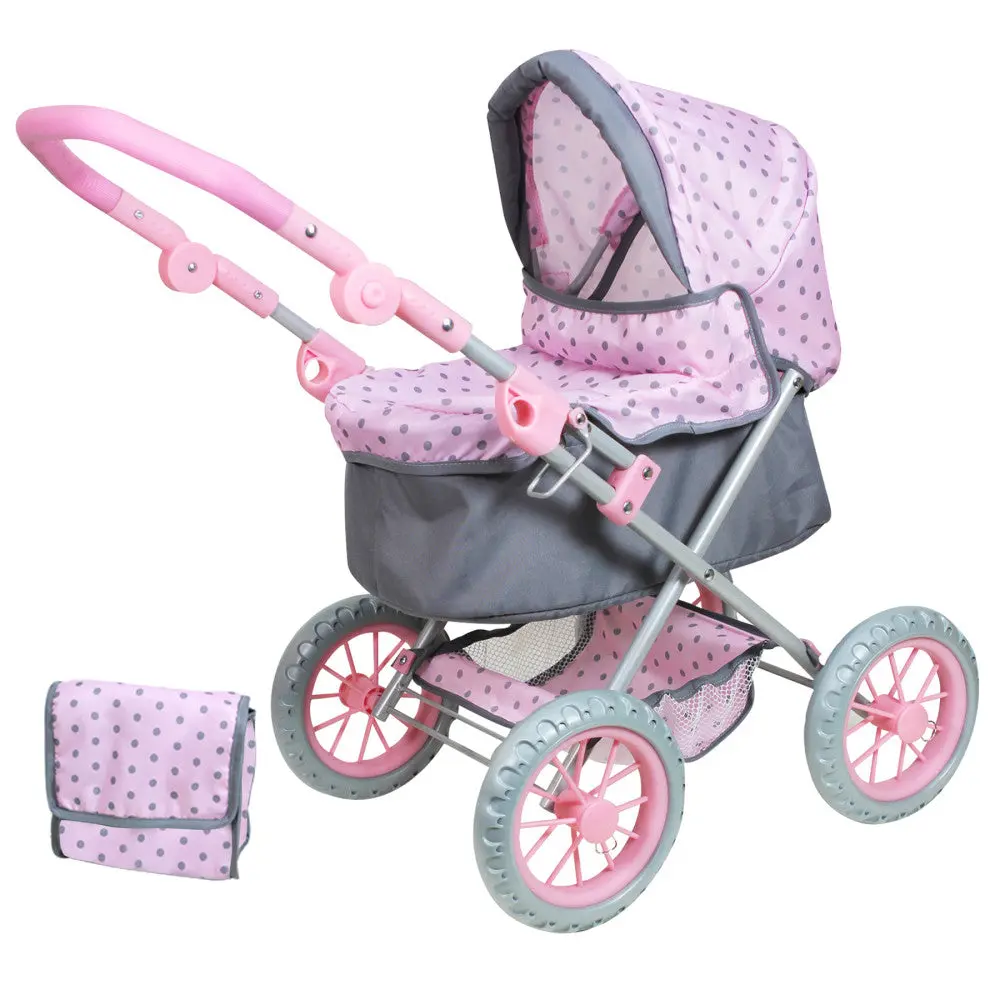 Lissi Deluxe Baby Doll Pram Playset With Accessories 1