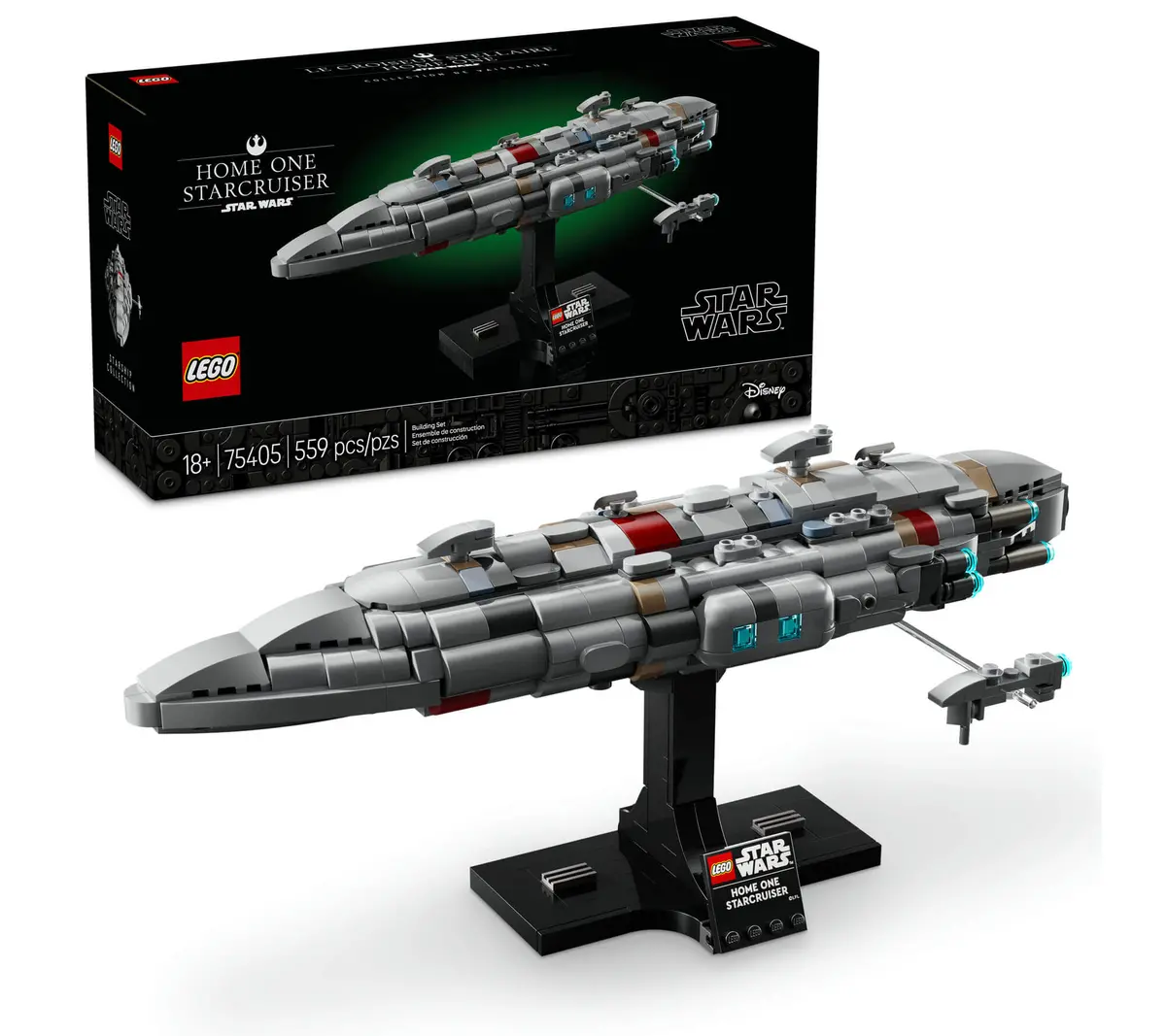Lego Star Wars Home One Starcruiser Model Kit 75405 - Buildable Starship 1