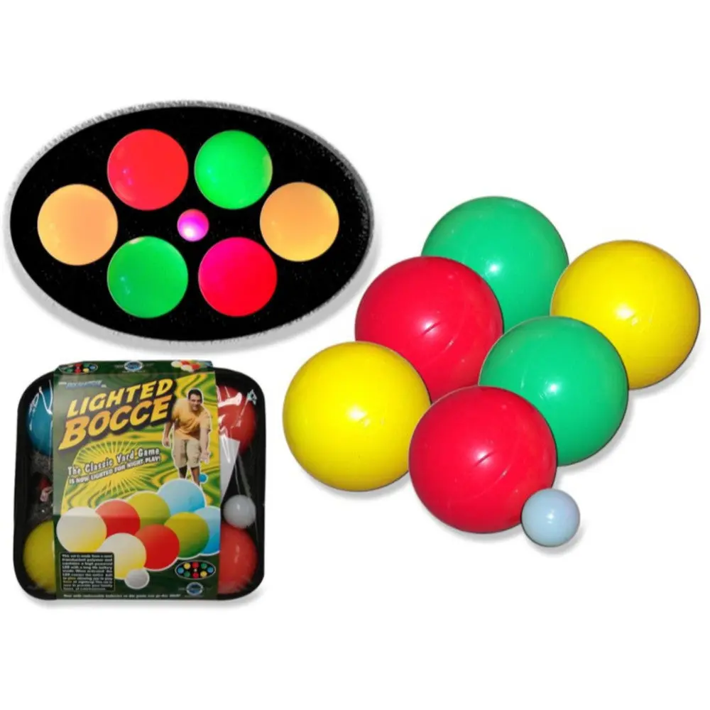 Water Sports Illuminated Led Bocce Ball Set For Nighttime Play 1