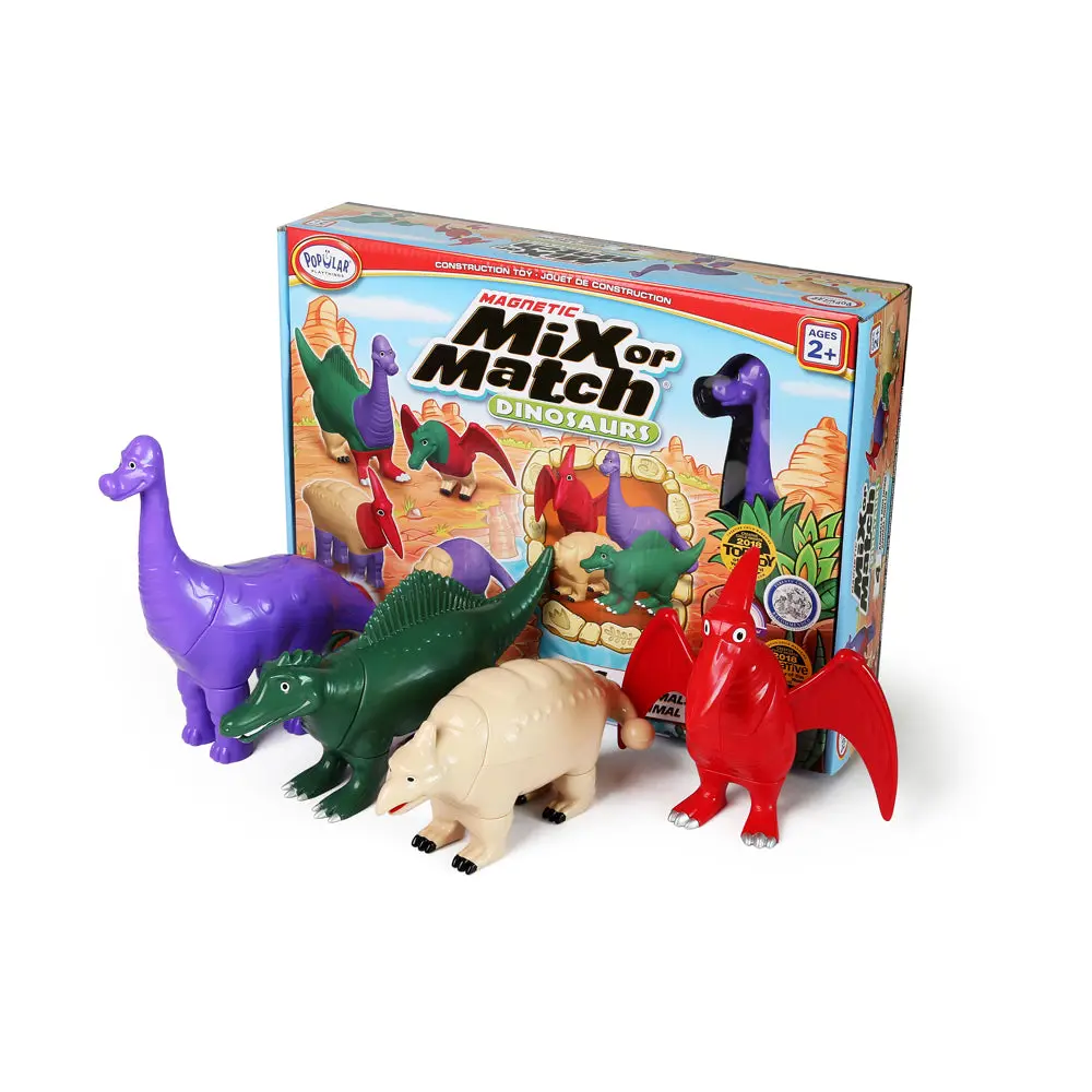 Popular Playthings Magnetic Mix Or Match Dinosaurs Set #2 - Interactive Toy 1