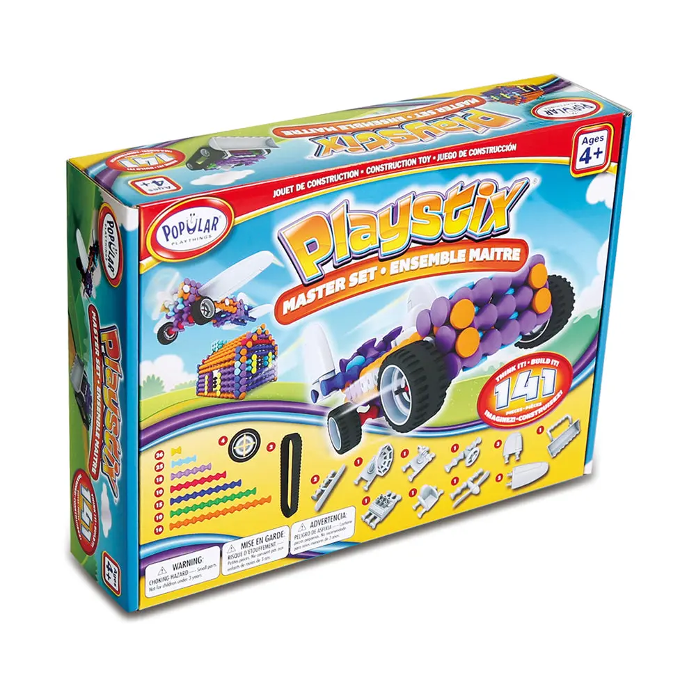 Popular Playthings Playstix Master Set - 141 Piece Creative Building Toy 1