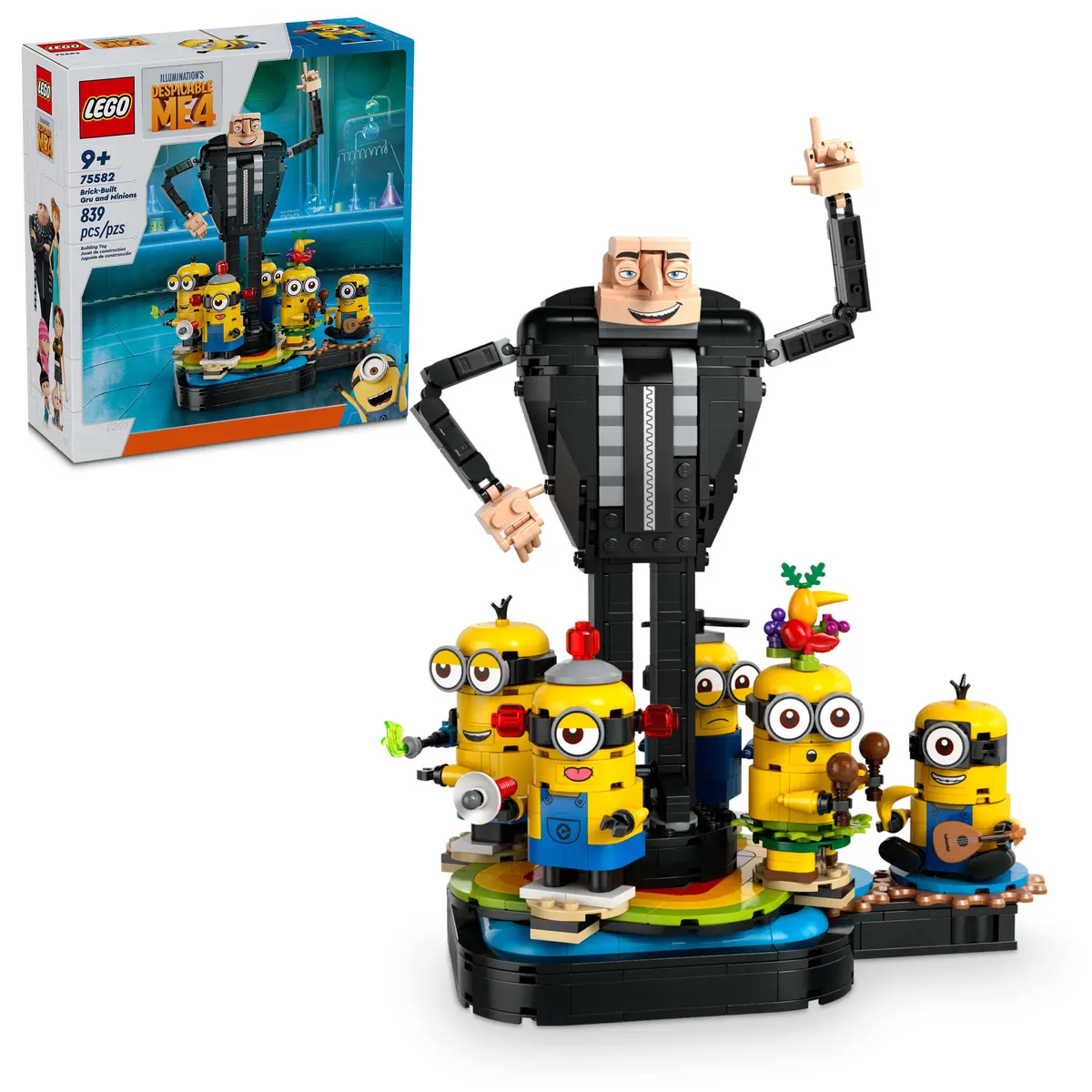Lego Despicable Me 4 Gru And Minions 839-Piece Dance Party Set 75582 1