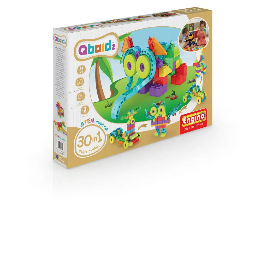 Engino Qboidz 30-In-1 Multi Models Stem Building Set 1