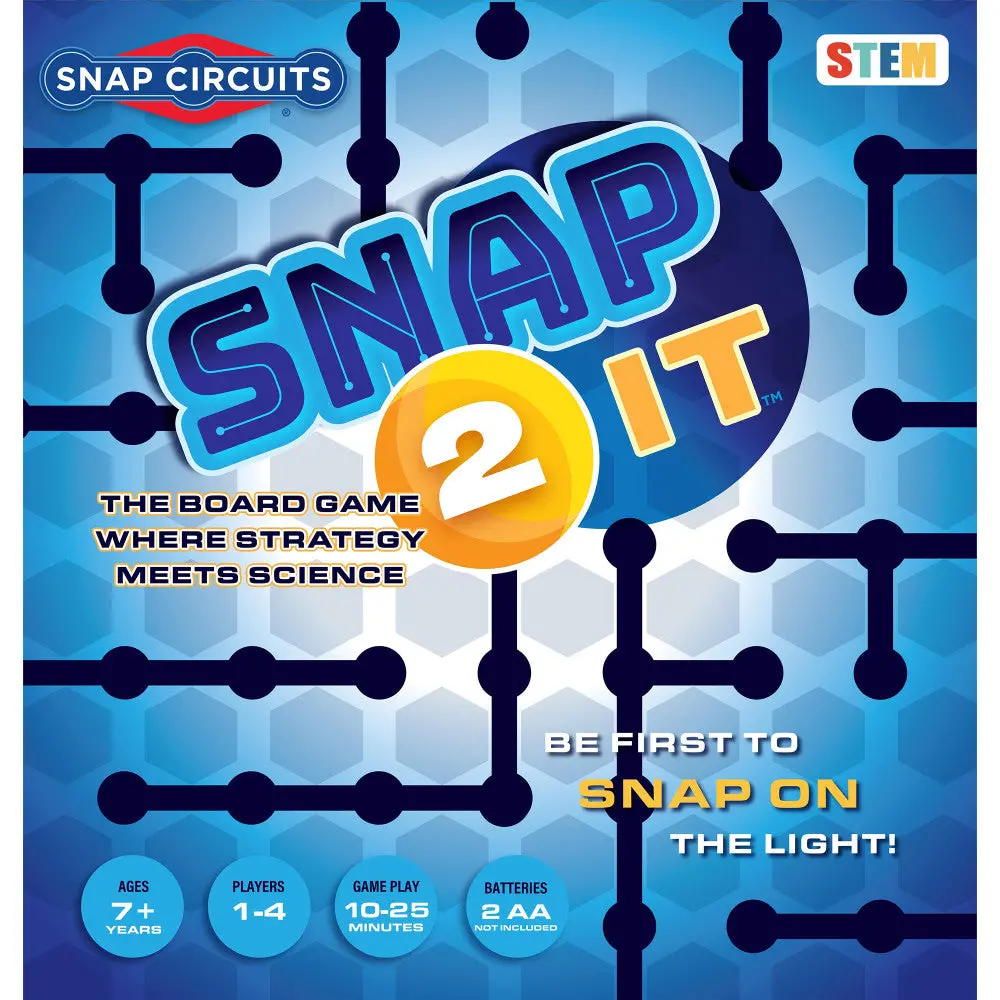 Snap Circuits Snap-2-It Stem Board Game For Ages 7+ 1