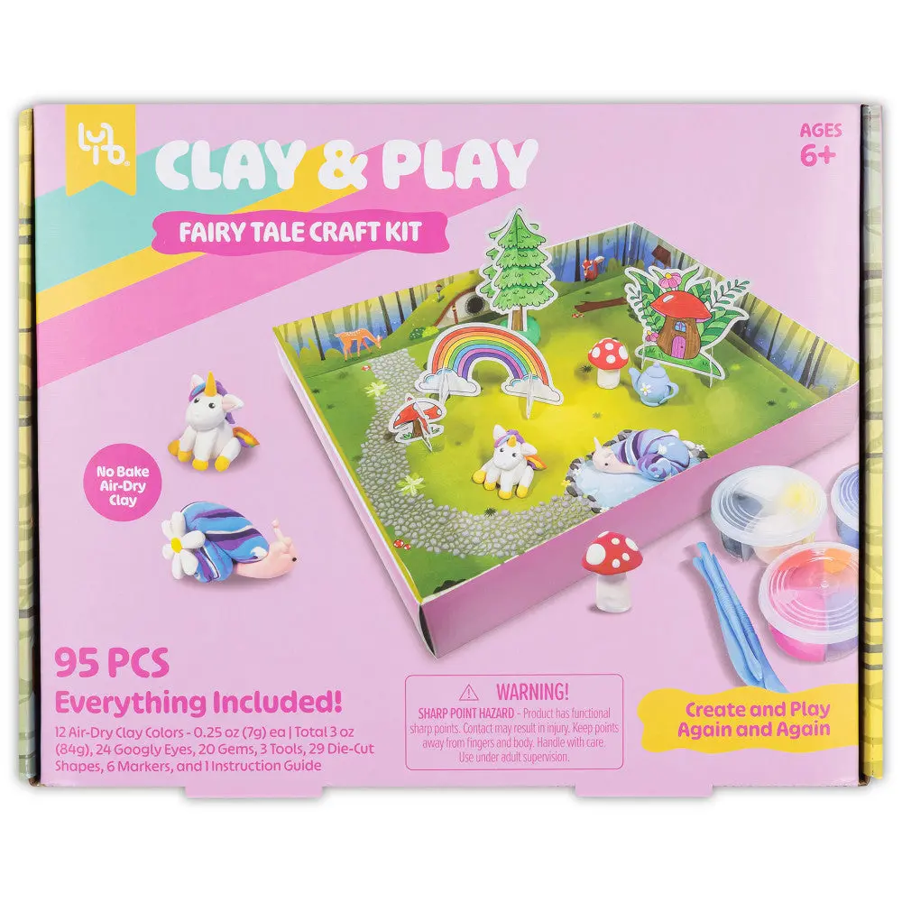 Little Yellow Bicycle Fairy Tale Friends Clay Craft Kit - 95Pcs 1