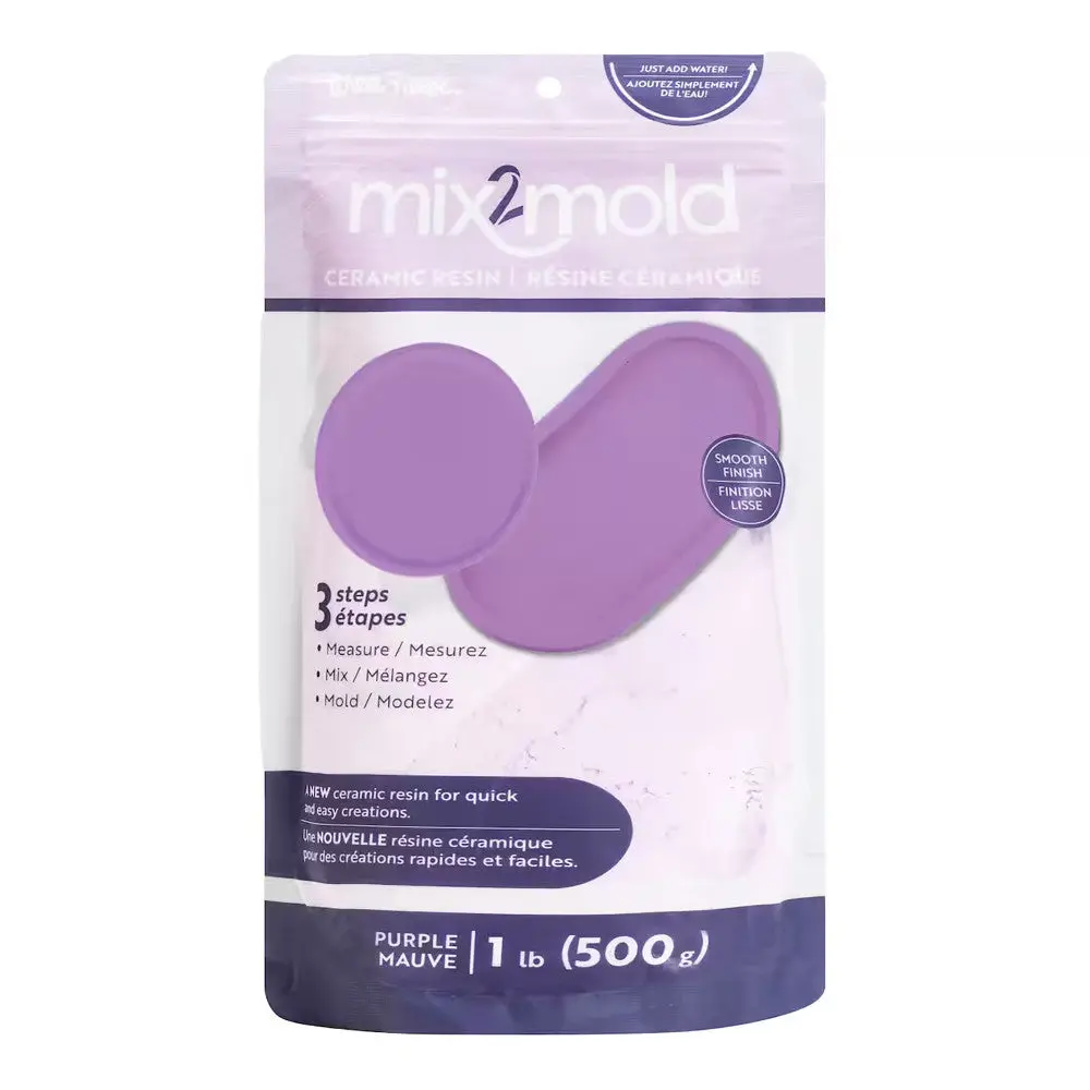 Brea Reese Mix2mold Ceramic Resin - Purple Powder 1Lb Bag - 500G 1