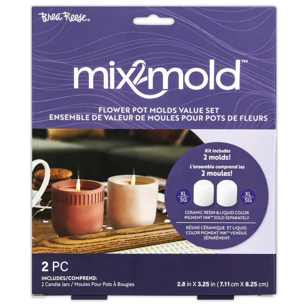 Brea Reese Mix2mold Candle Holder Set - 2 Silicone Molds 1
