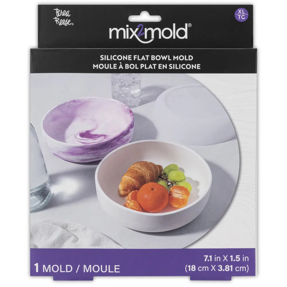 Brea Reese Mix2mold Silicone Shallow Bowl Craft Mold 1