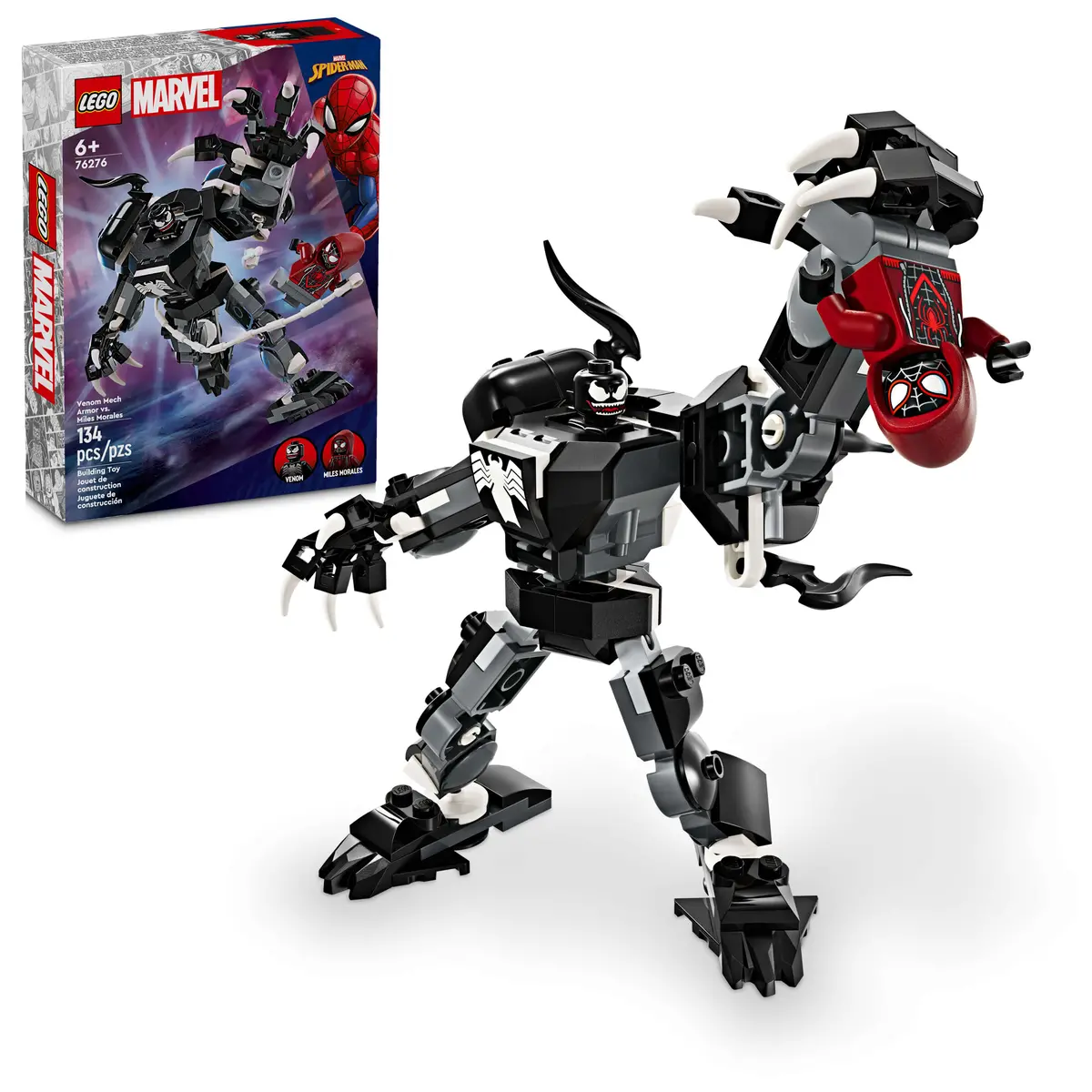 Lego Marvel Venom Mech Armor Vs. Miles Morales 76276 Building Kit 1