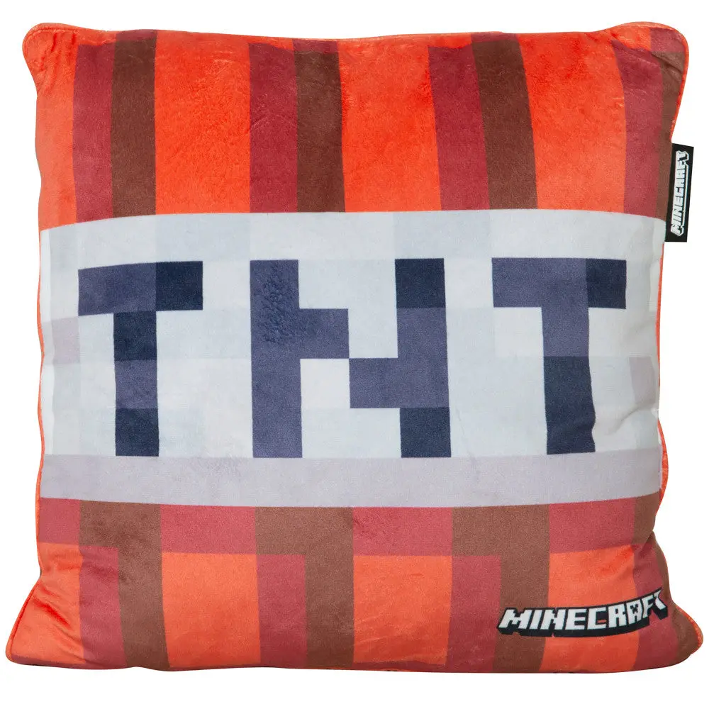 Minecraft Tnt Decorative Throw Pillow - Explosive Red, 14.96" 1