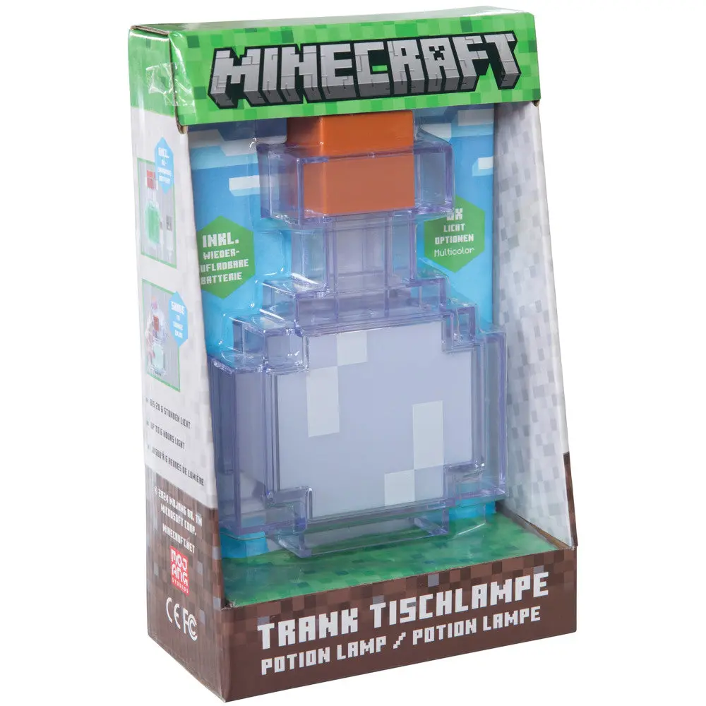 Minecraft Potion-Shaped Led Night Lamp - Vibrant 7" Light With 8 Color Modes 1