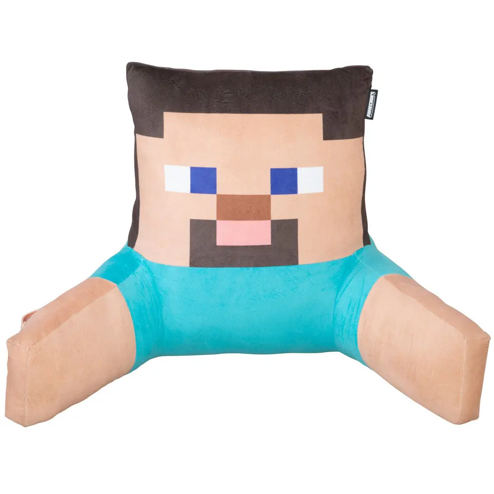 Minecraft Steve Relax Pillow - Character Lounge Cushion With Armrests 1