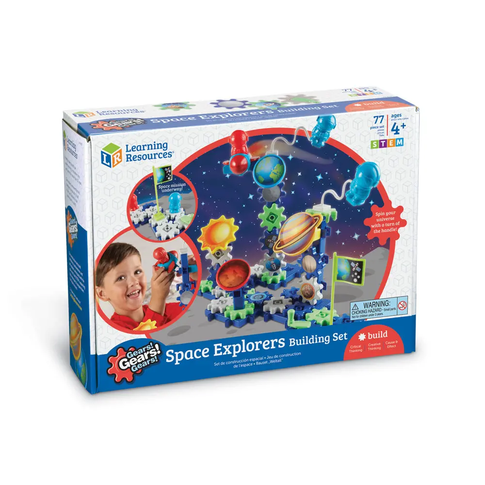 Learning Resources Gears! Gears! Gears! 80-Piece Space Explorers Building Set 1