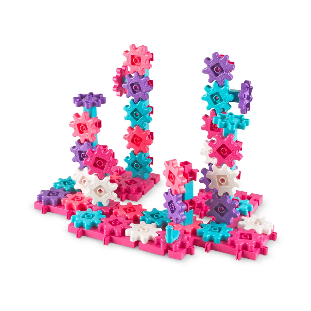 Learning Resources Gears! Gears! Gears! Deluxe Pink Building Set - 100 Pieces 1