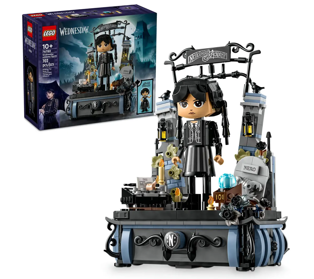 Lego Wednesday Addams Collectible Figure - 702 Pieces - Play & Display 1