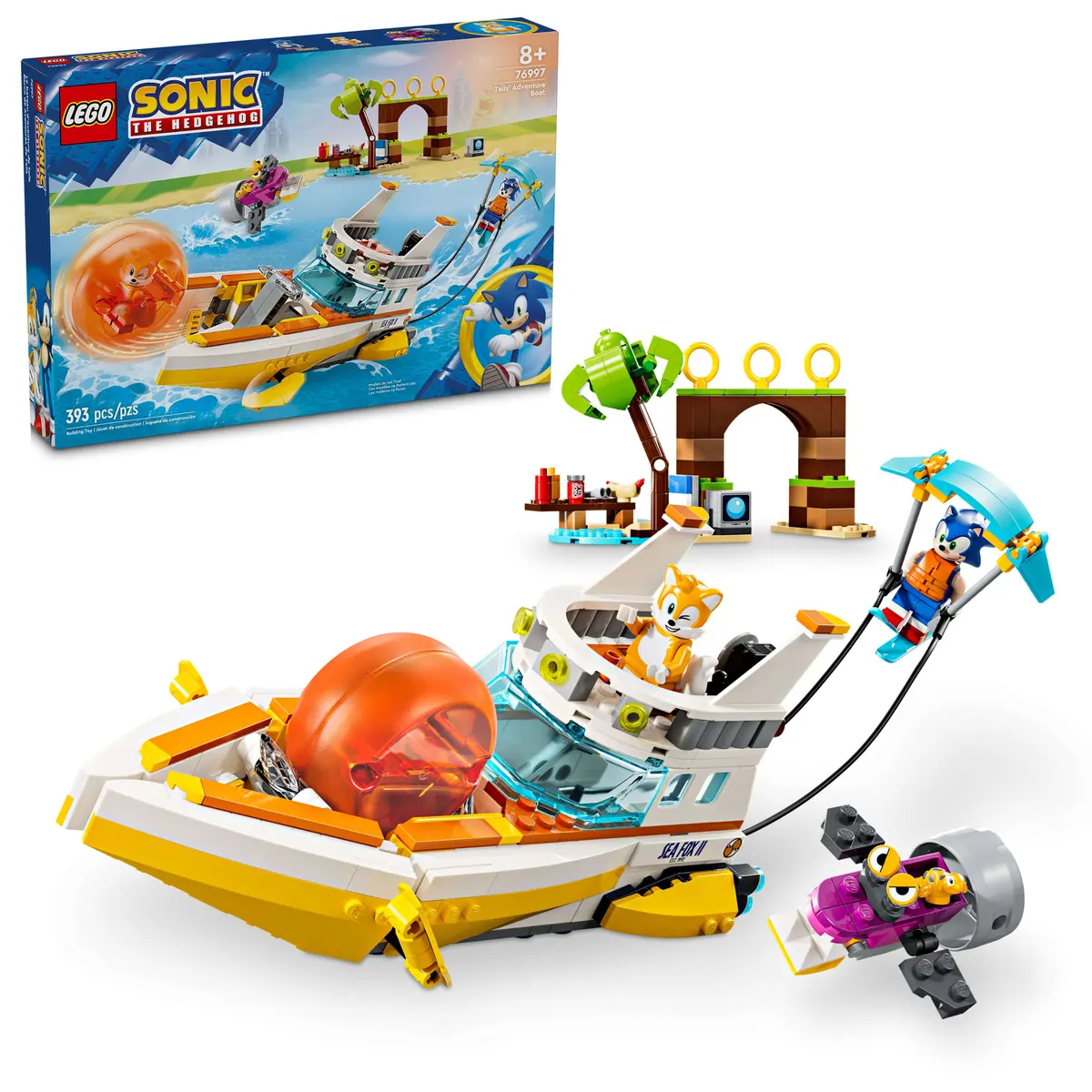 Lego Sonic The Hedgehog Tails’ Adventure Boat Toy 76997 - 393 Pieces 1