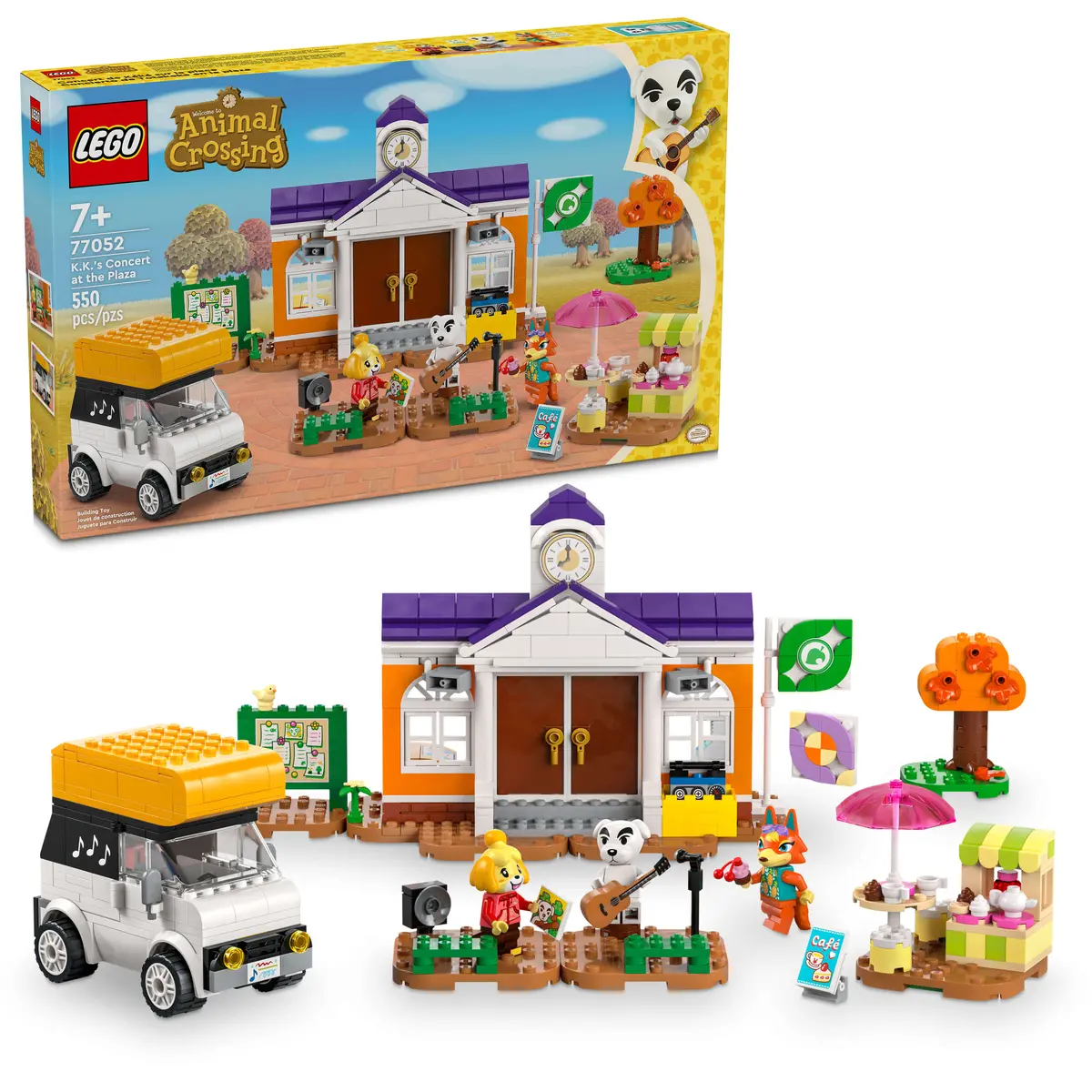 Lego Animal Crossing K.K.’S Concert At The Plaza Building Set 77052 1