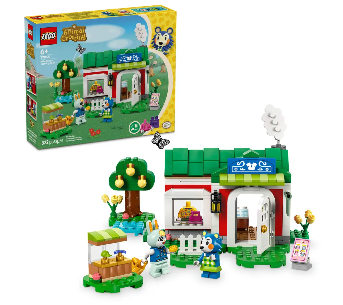 Lego Animal Crossing Able Sisters 322-Piece Clothing Shop Building Kit 1
