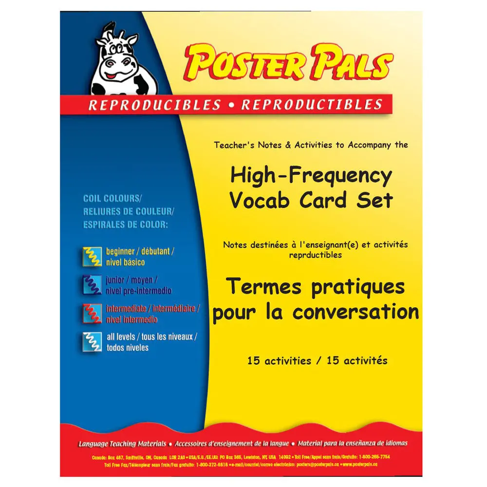 Poster Pals French Vocabulary 43-Card Teaching Set 1