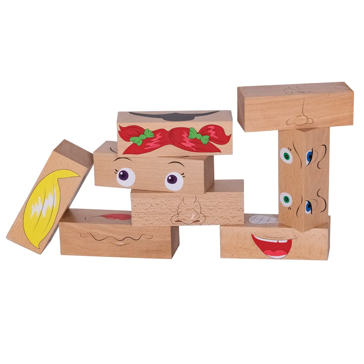 The Freckled Frog How Am I Feeling Blocks - Emotional Learning Set Of 8 1