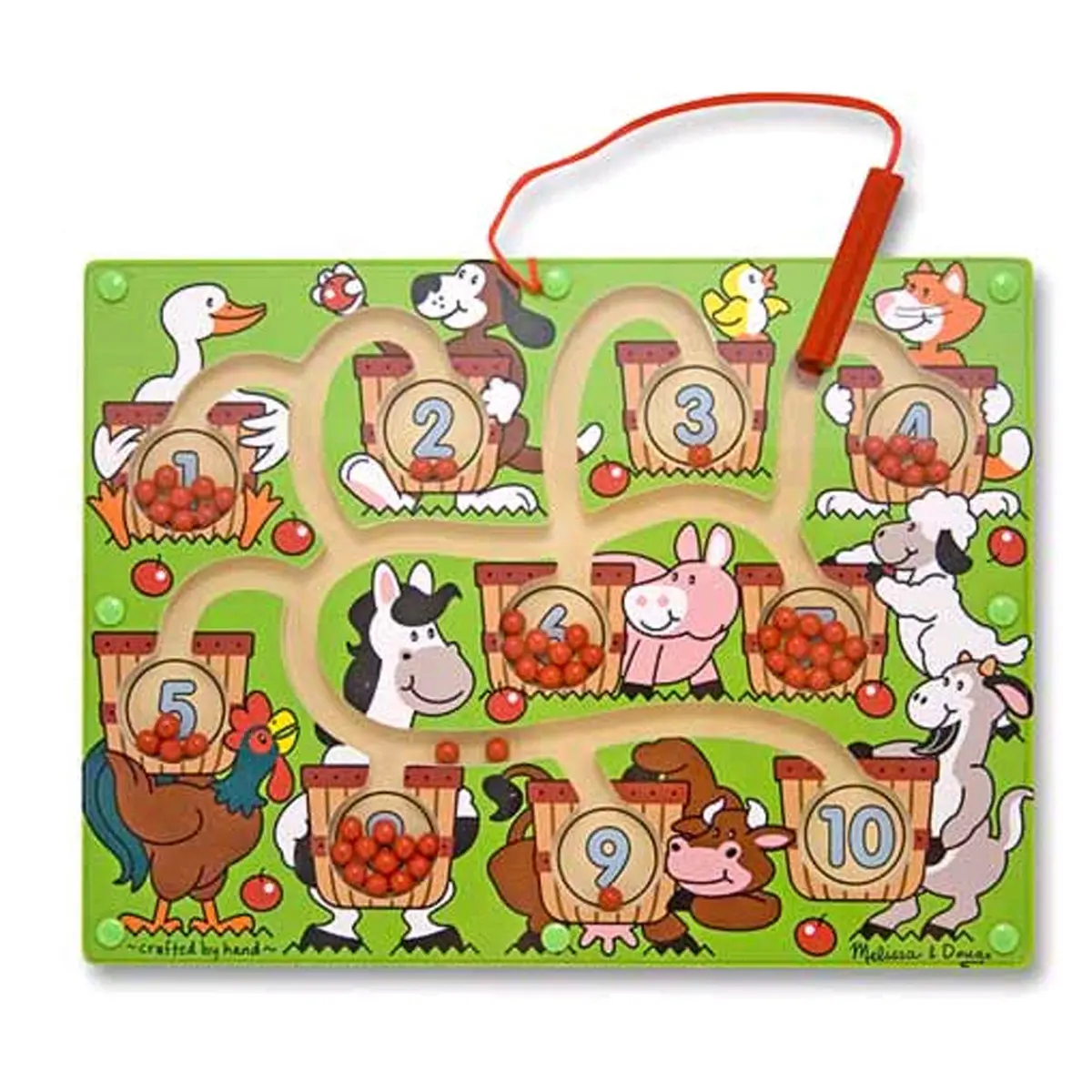 Melissa & Doug Magnetic Wand Number Maze - Educational Counting Toy 1