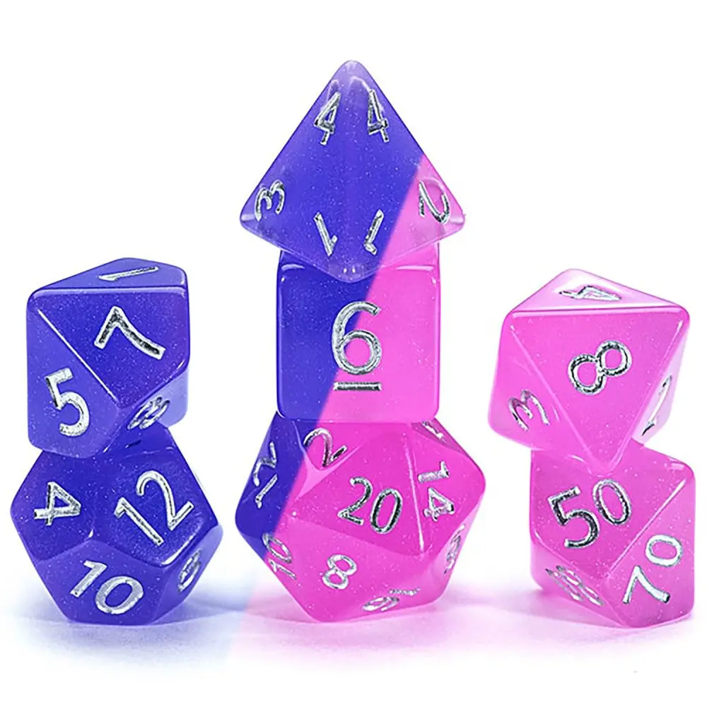 Gate Keeper Games Chromomancy Birthday Surprise - 7Pc Rpg Dice Set 1