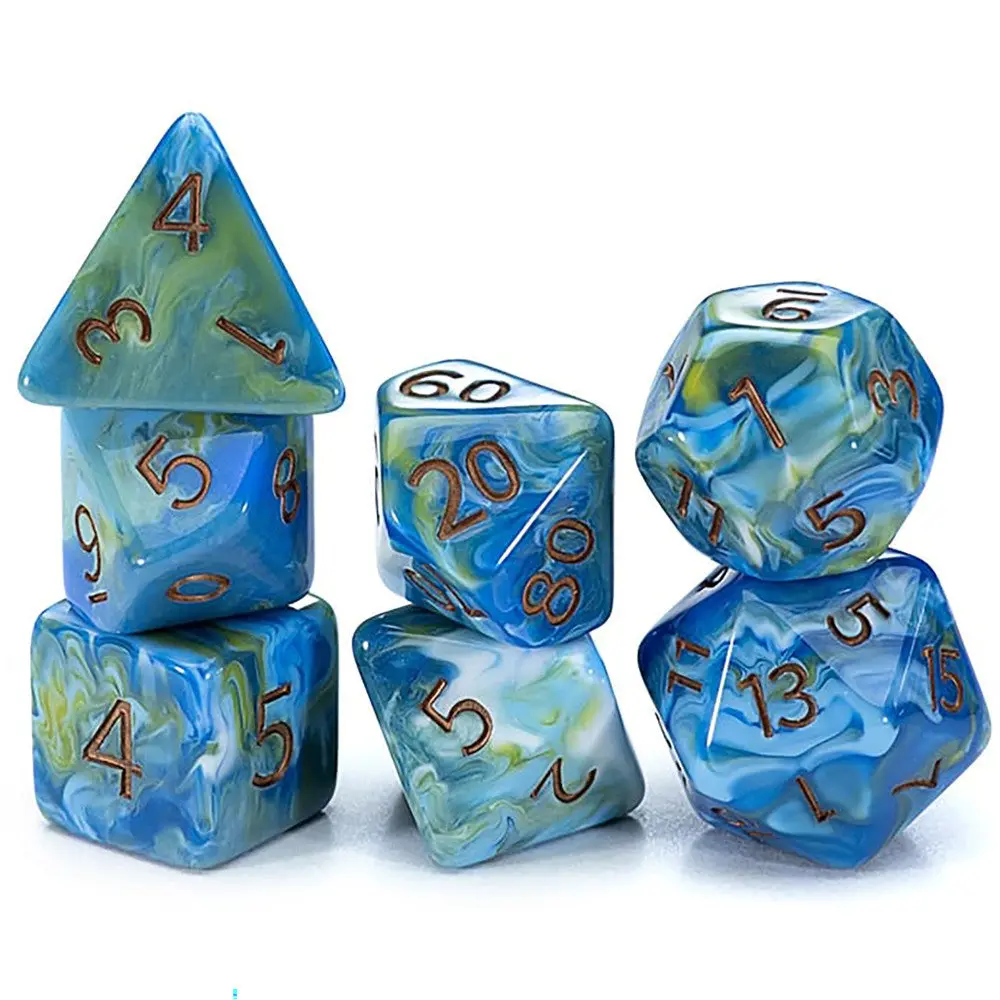 Gate Keeper Games & Dice: Van Gogh Dice: Starry Night - 7Pc 1