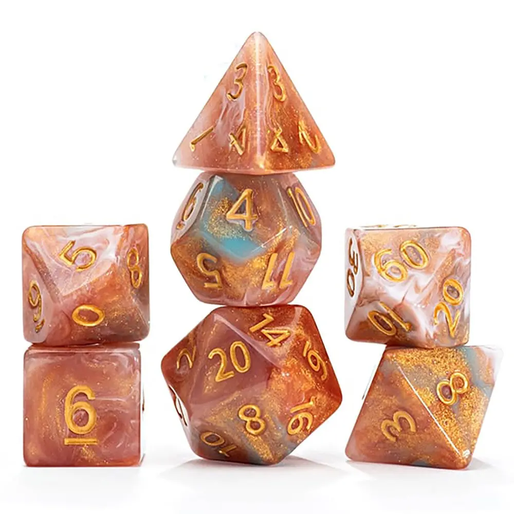 Gate Keeper Games Aether Dice: Heavenly 7Pc Rpg Set 1
