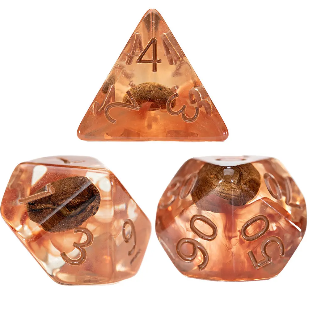 Gate Keeper Games & Dice: Coffee Bean 7Pc Rpg Dice Set 1