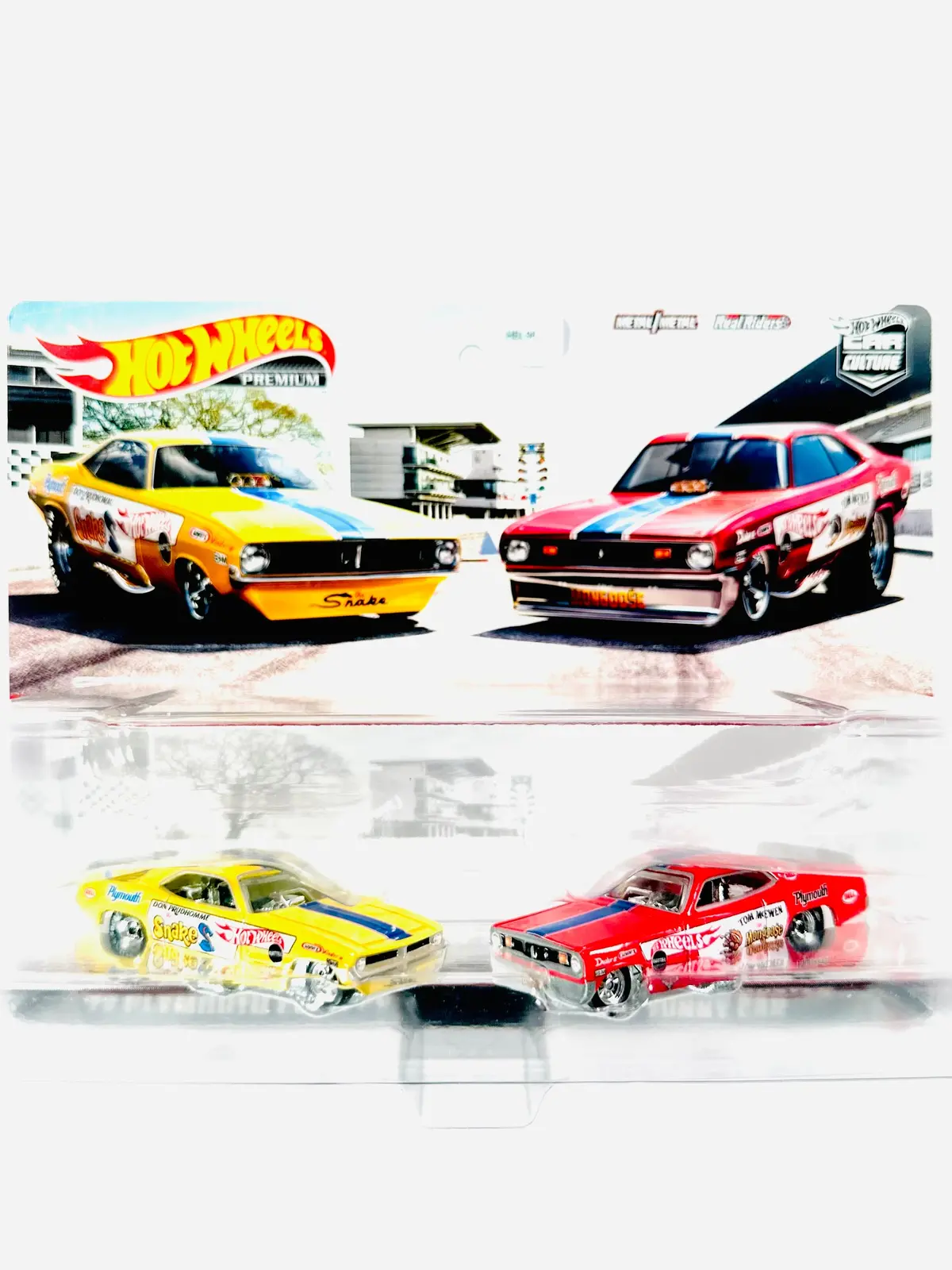 Hot Wheels 2023 Target Exclusive 2 Pack '72 Plymouth Cuda Fc & Plymouth Duster Funny Car - Damaged Card 1