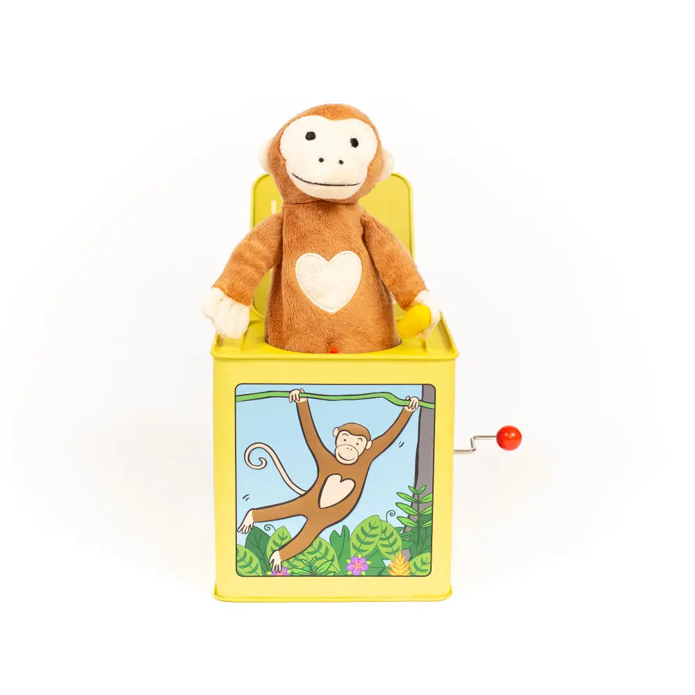 Jack The Monkey Musical Tin Jack In The Box Toy 1