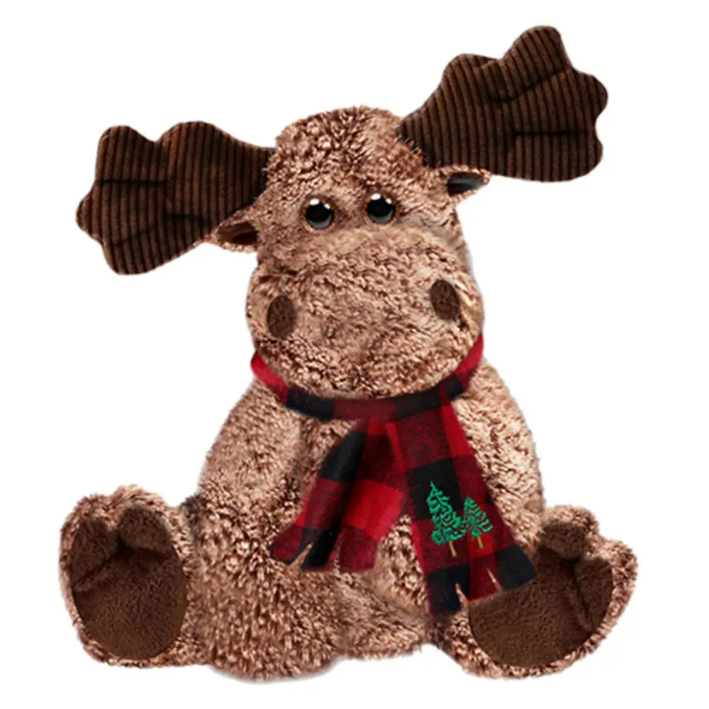 First And Main 7 Inch Holiday Marley Moose Plush With Festive Scarf 1