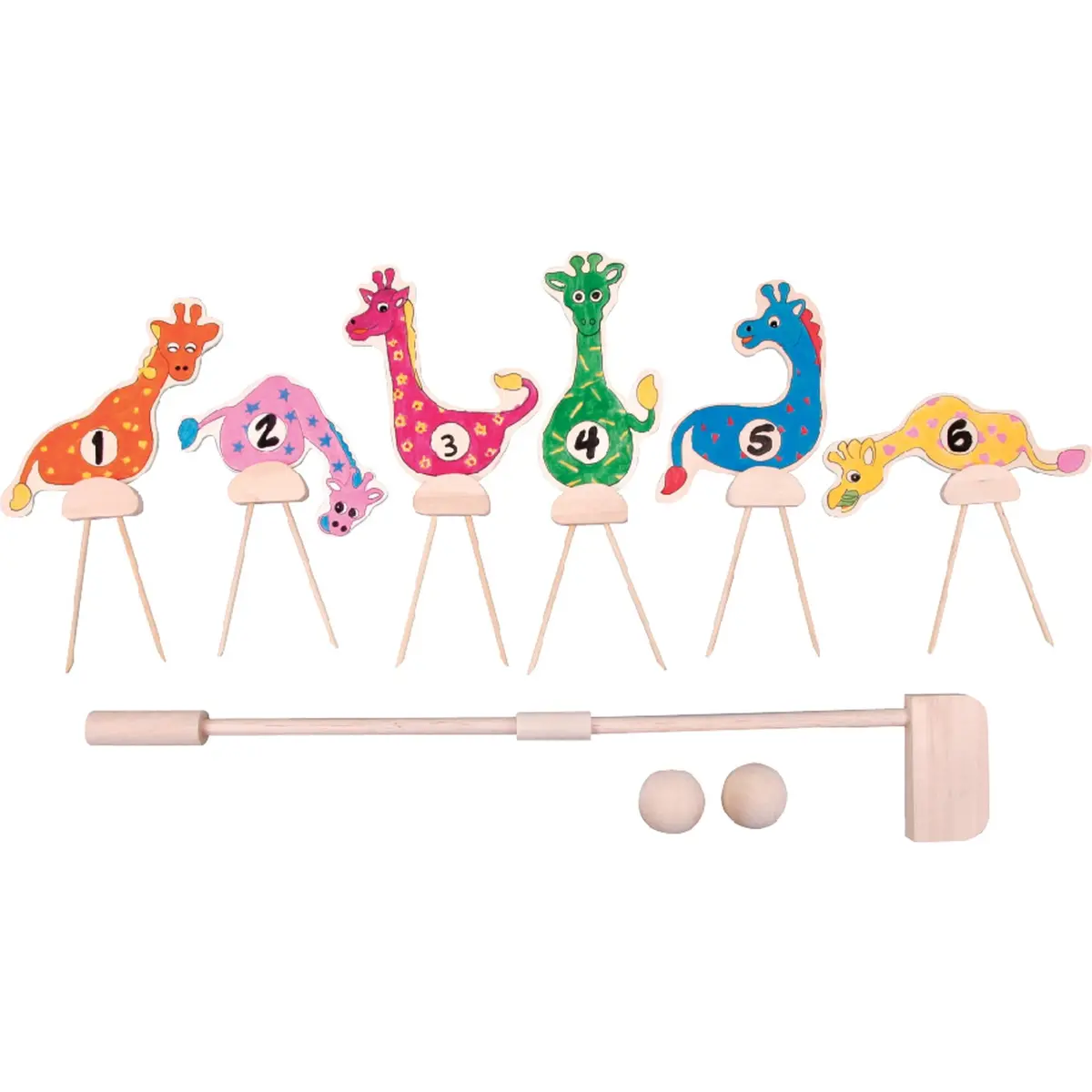 Build A Game Critter Croquet Set For Kids, Multicolor Art & Play Game 1