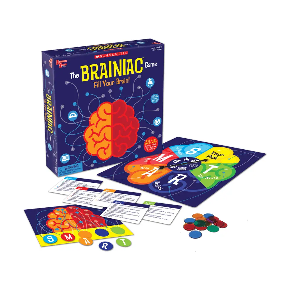 Scholastic The Brainiac Game - Educational Trivia Board Game 1