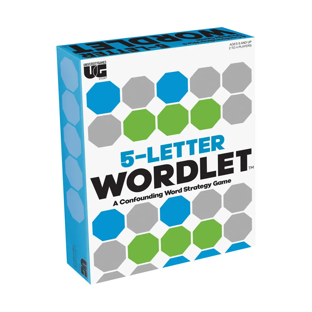 5-Letter Wordlet Strategy Board Game By University Games 1