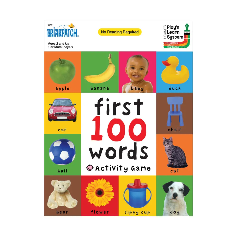 Briarpatch First 100 Words Activity Game - Vocabulary & Counting Learning Toy 1
