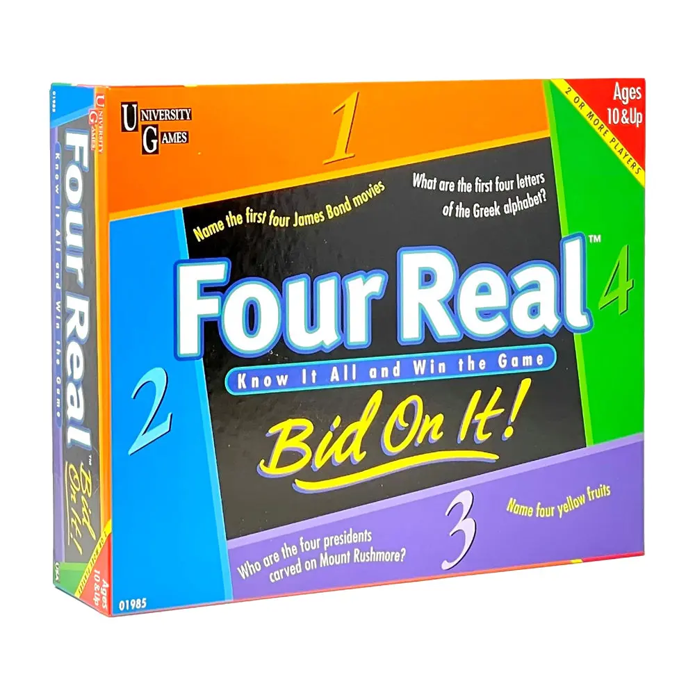Four Real Trivia Challenge Board Game By University Games 1