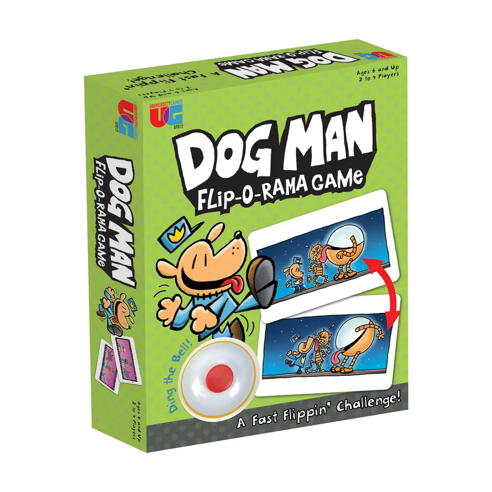 Dog Man Flip-O-Rama Matching Card Game By University Games 1